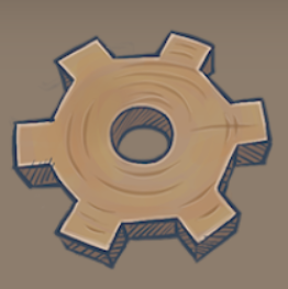 Large Wooden Gear